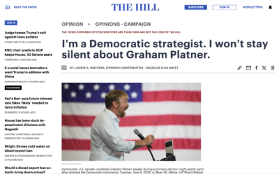 I’m a Democratic strategist. I won’t stay silent about Graham Platner. | Originally Published In The Hill