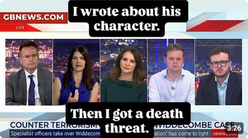 I Wrote About Character. They Sent a Death Threat.” | Laurie A. Watkins | GB News